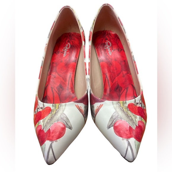 Reprise Cherry Blossom Heels Size 9 - Picture 3 of 9